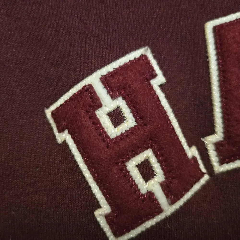 Harvard University Champion Sweatshirt Men's Medium Embroidered Felt Spell Out - Picture 6 of 10